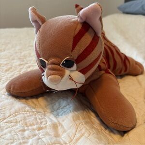 Cozy Brown Striped Cat Plush Toy